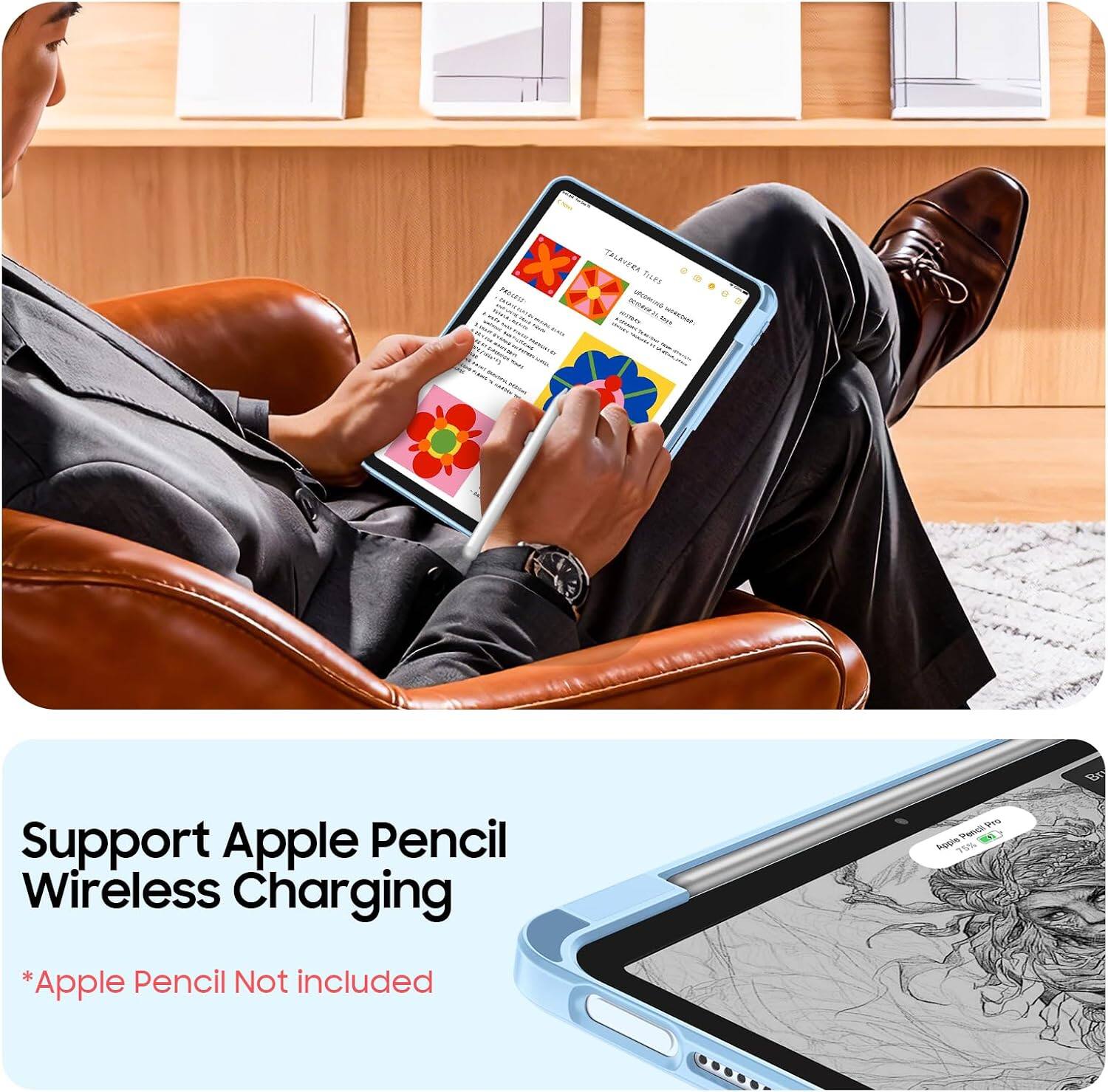 PRESESSI  
TALAVERA TILUS UPCOMKING - - WWW.COOP!  
Support Apple Pencil Wireless Charging  
*Apple Pencil Not included