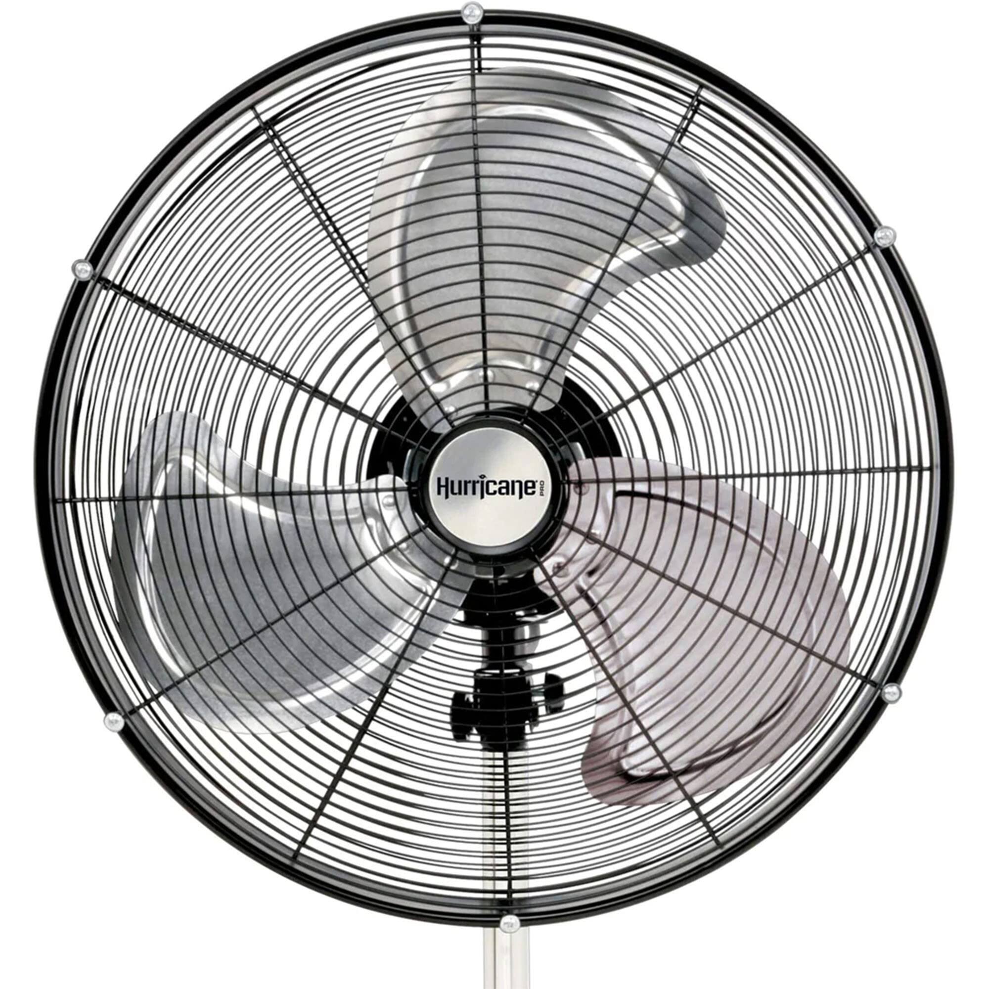 Alt View 5. Hurricane - Hurricane Pro Series 20” High Velocity Oscillating Pedestal Stand Fan, 2 Pack - Black.