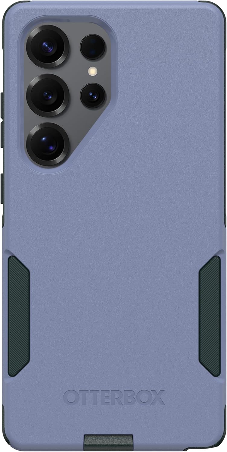 Left. OtterBox - OtterBox - Commuter Series Hard Shell for Galaxy S25 Ultra - Orchid Reef (Blue & Green).