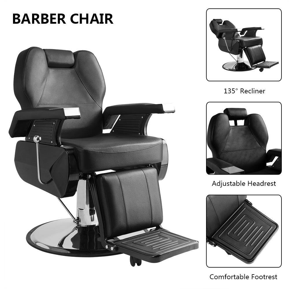 BARBER CHAIR

- 135° Recliner
- Adjustable Headrest
- Comfortable Footrest