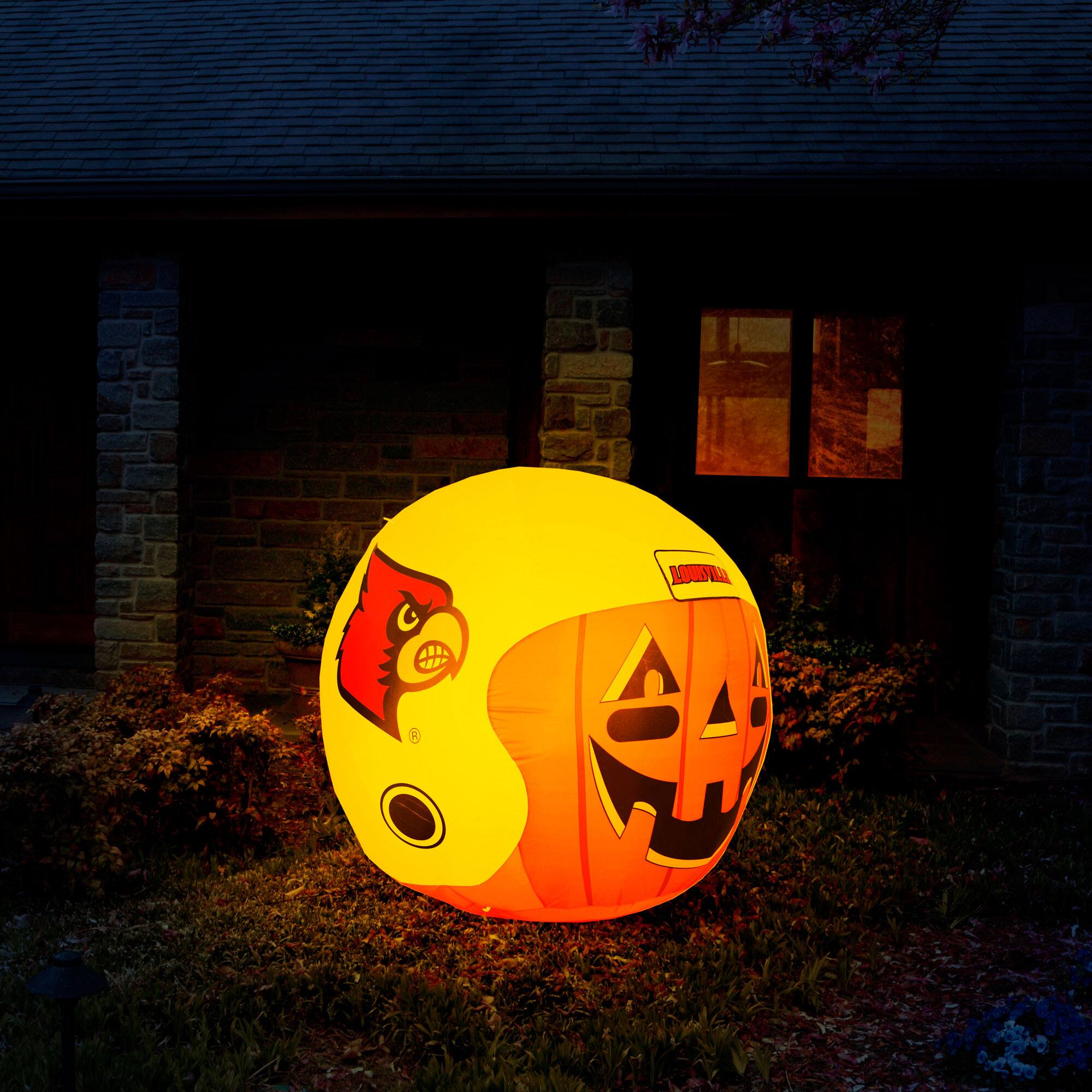 Alt View 2. Sporticulture - Louisville Cardinals Jack-O-Helmet Inflatable - Multicolor.