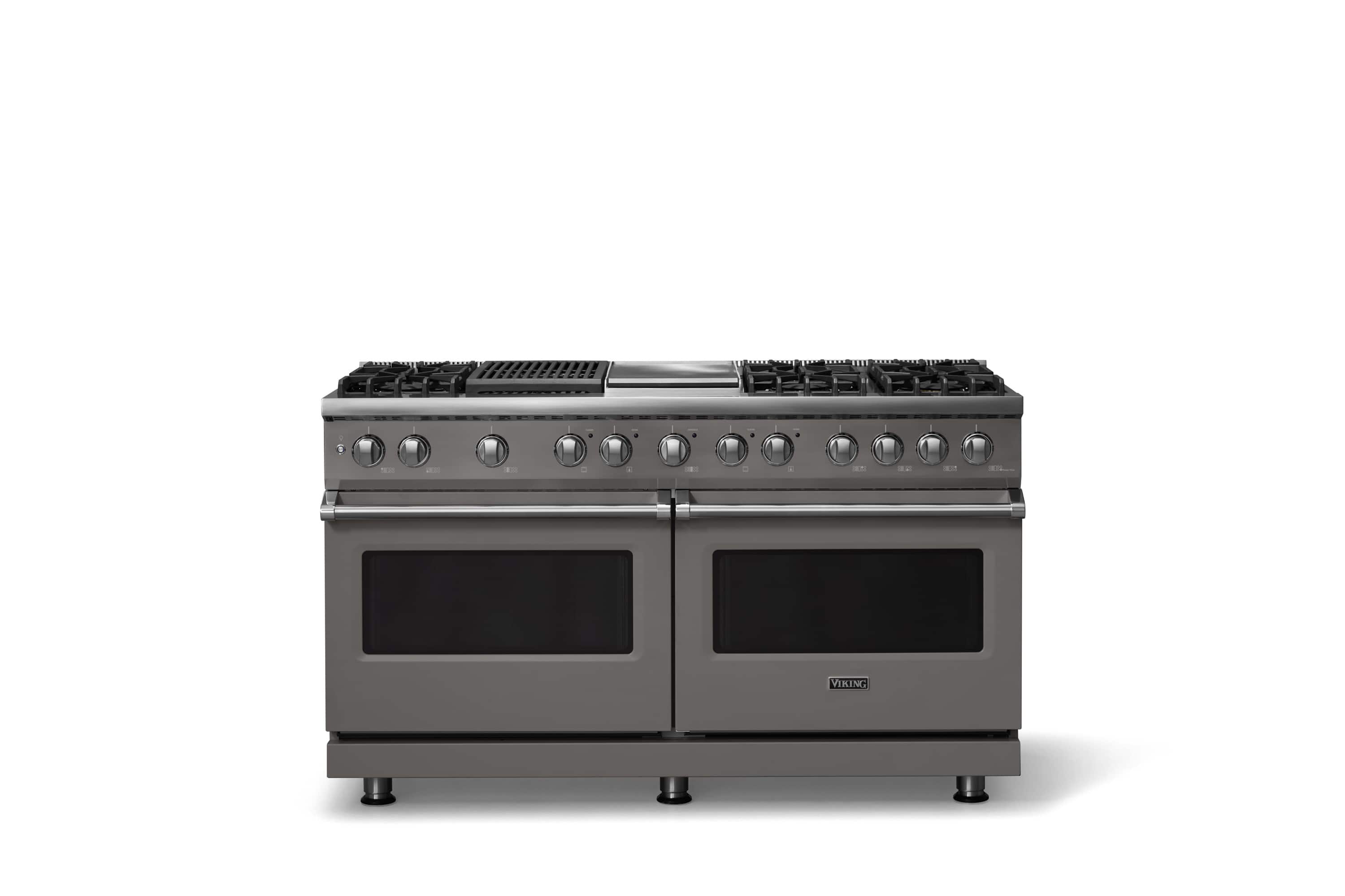 Viking - Pro 5 Series 9.4 Cu. Ft. Freestanding Sealed 8B LP DF Convection Range/Griddle/Grill - Damascus Gray - Damascus Gray price history on PriceWatchPro
