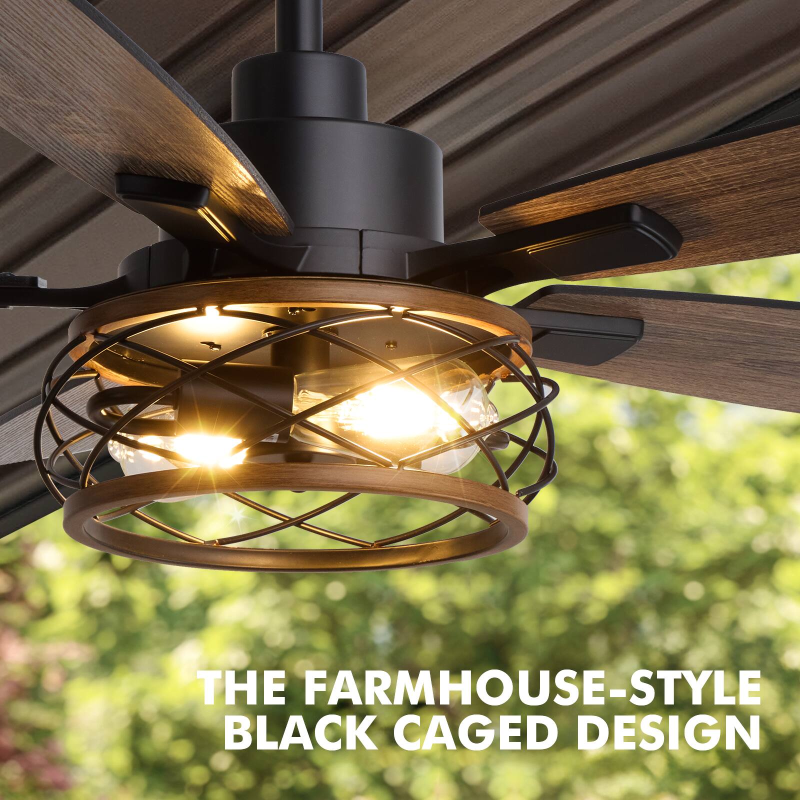 THE FARMHOUSE-STYLE BLACK CAGED DESIGN