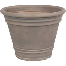 Sunnydaze - 20 in Franklin Polyresin Planter with UV-Resistant Finish - Beige