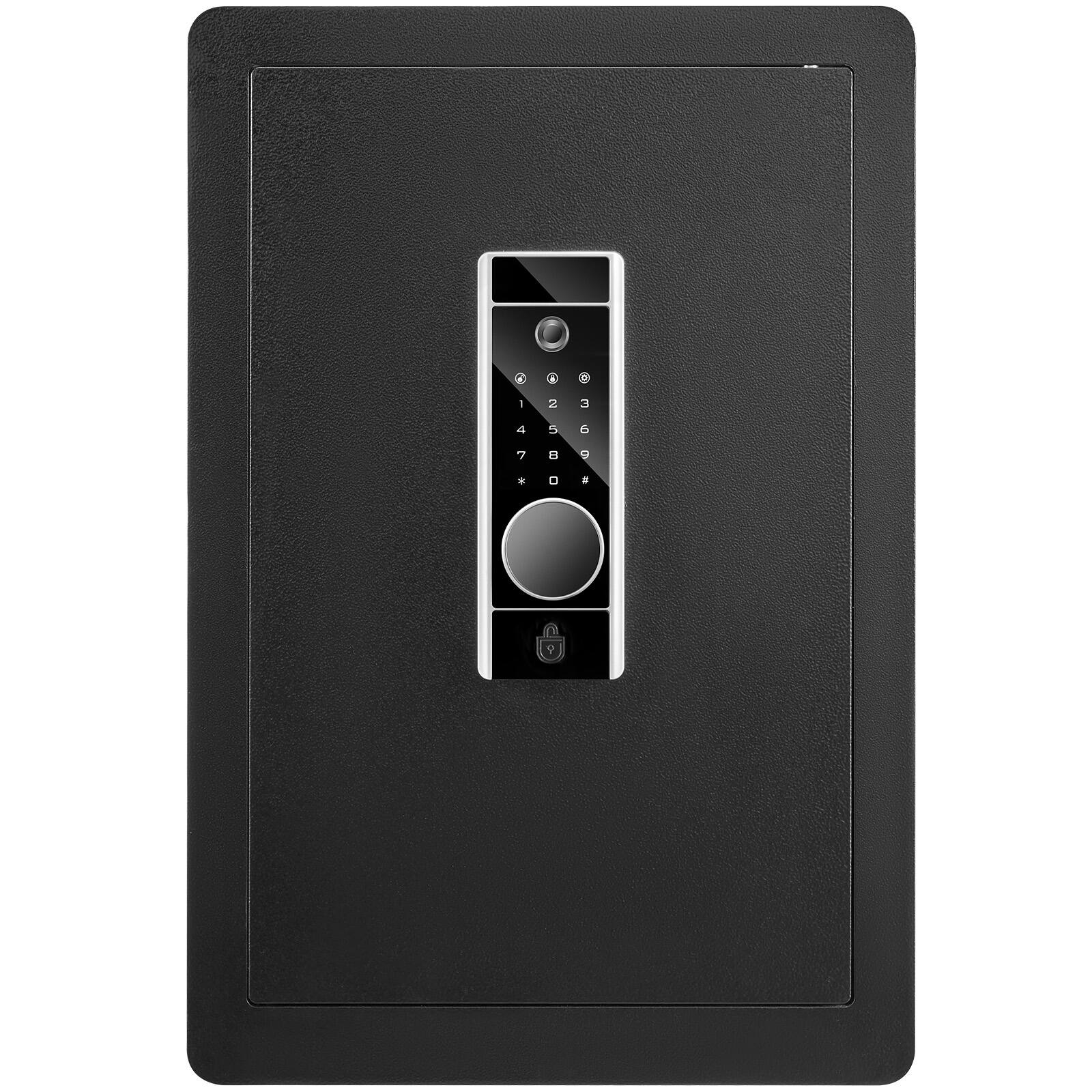 Alt View 5. VEVOR - Safe, 2.2 Cubic Feet Home Safe, Steel Security Safe with Fingerprint, Digital Keypad and 2 Keys, Cabinet Safe - Black.