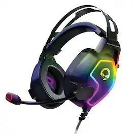 HyperGear - 15596 Soundrecon Rgb Led Professional Gaming Headset - Black
