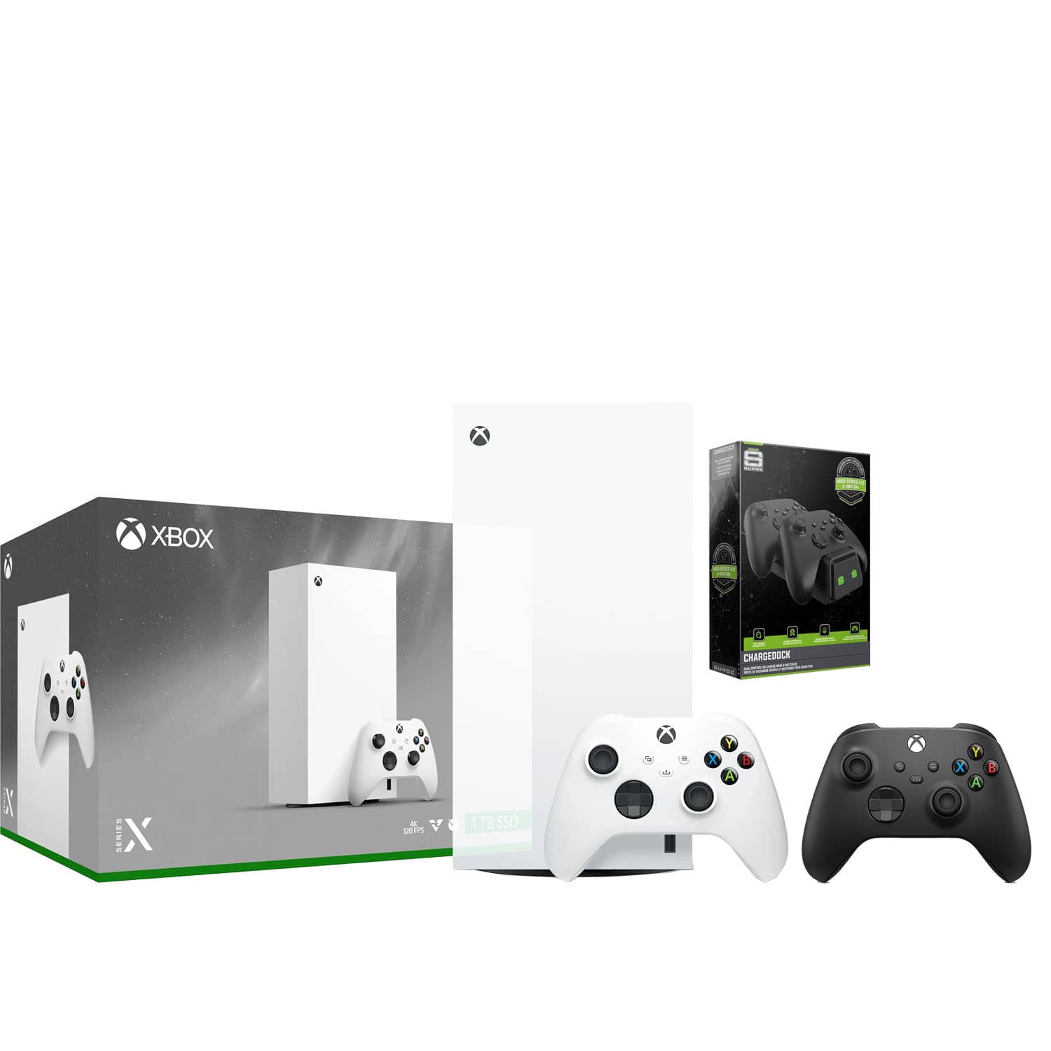 Xbox Series X 1TB Digital Console with Extra Controller and Charge Dock Bundle