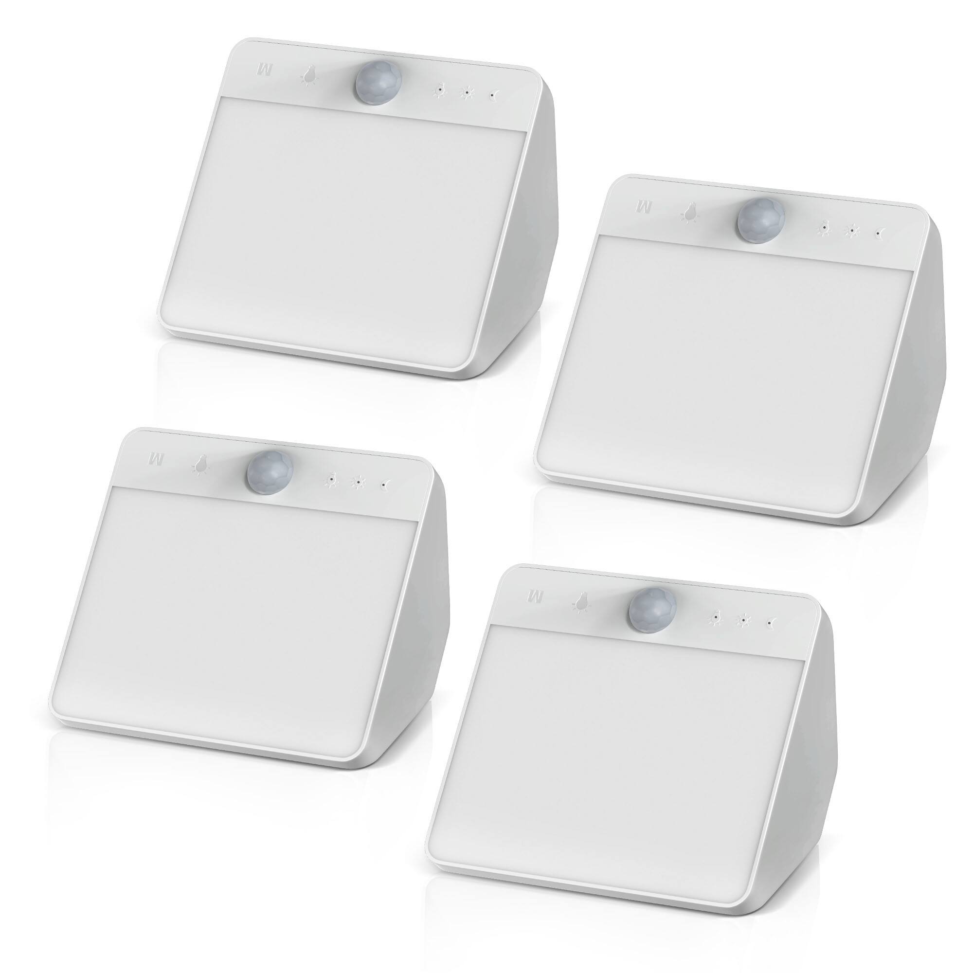 Front. Jandcase - JANDCASE 4-Pack 0.5W Battery Operated Motion Sensor Night Light, 3CCT Selectable,, Touch Control, Stepless Dimming - White.