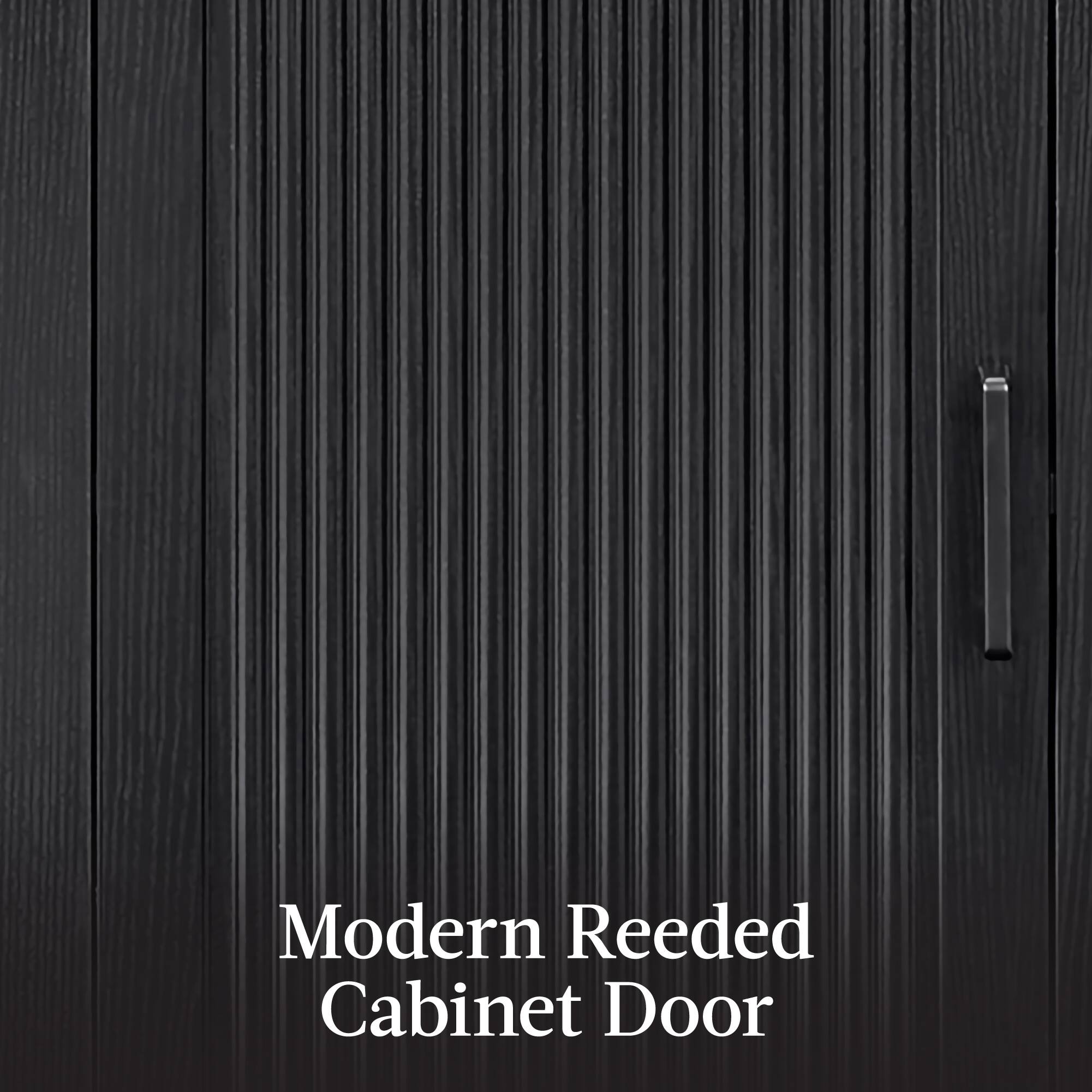 Modern Reeded Cabinet Door