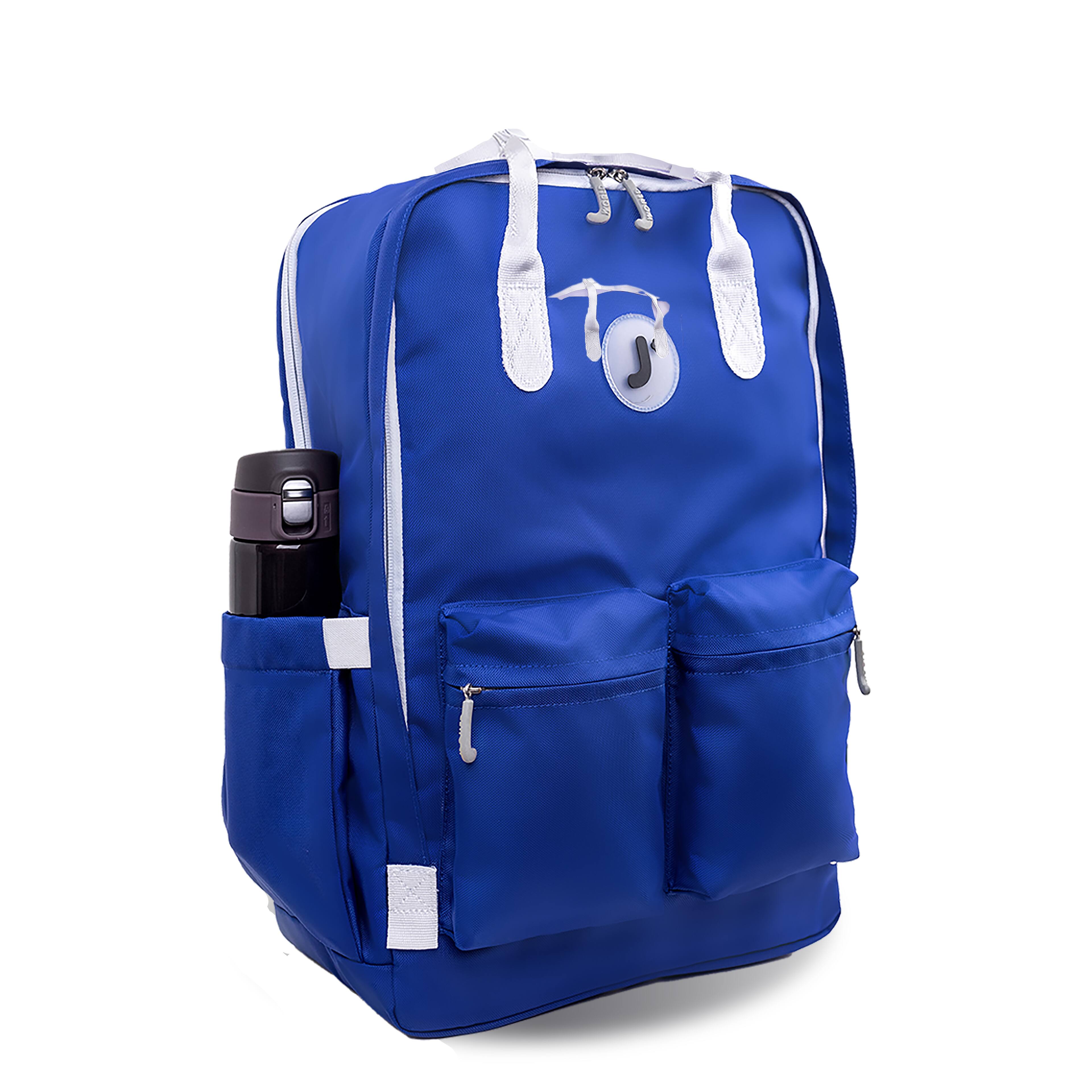Angle. J World - J World Unisex Timo Multi-Functional Laptop Backpack for School and Travel, Bluing - BLUING.