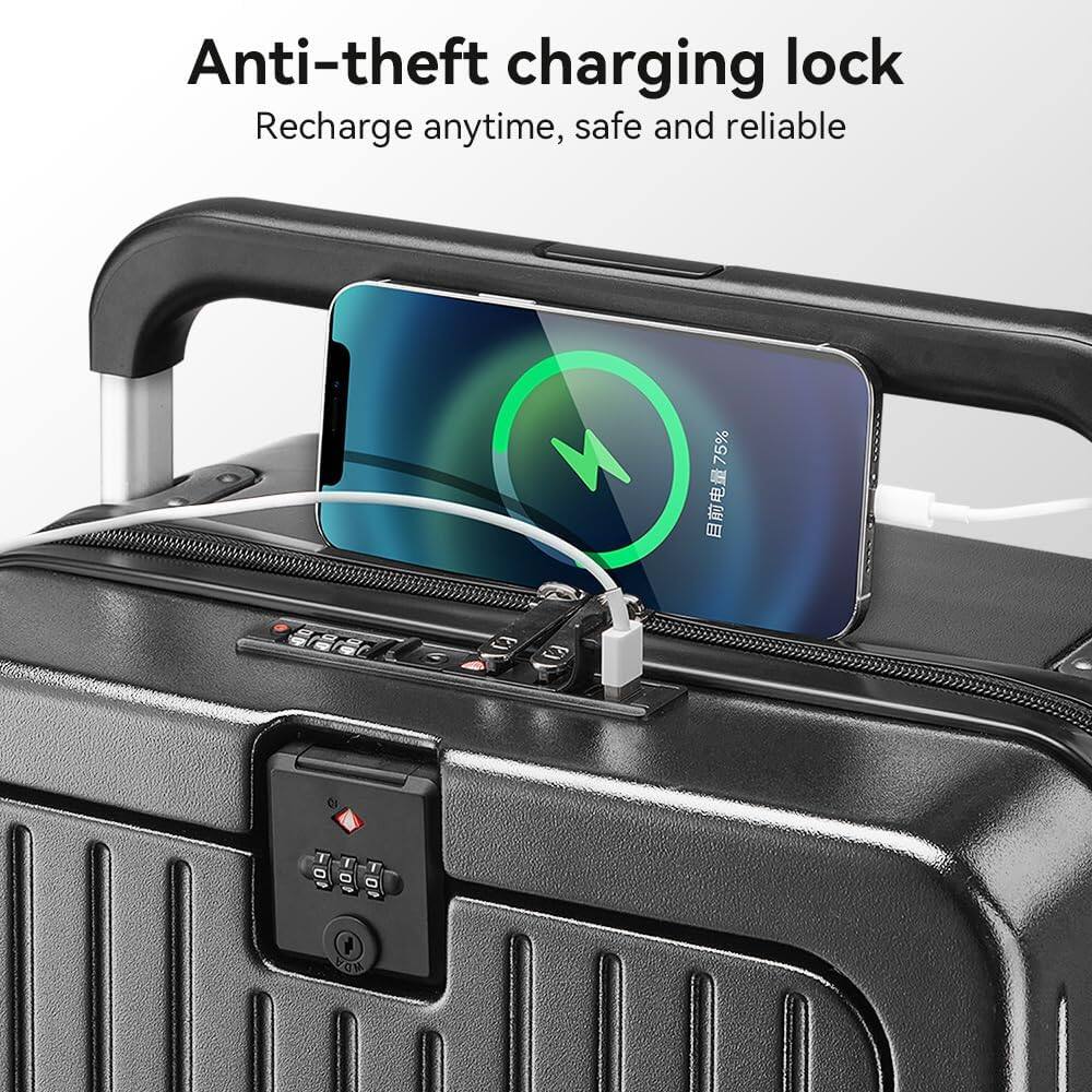 Anti-theft charging lock  
Recharge anytime, safe and reliable
