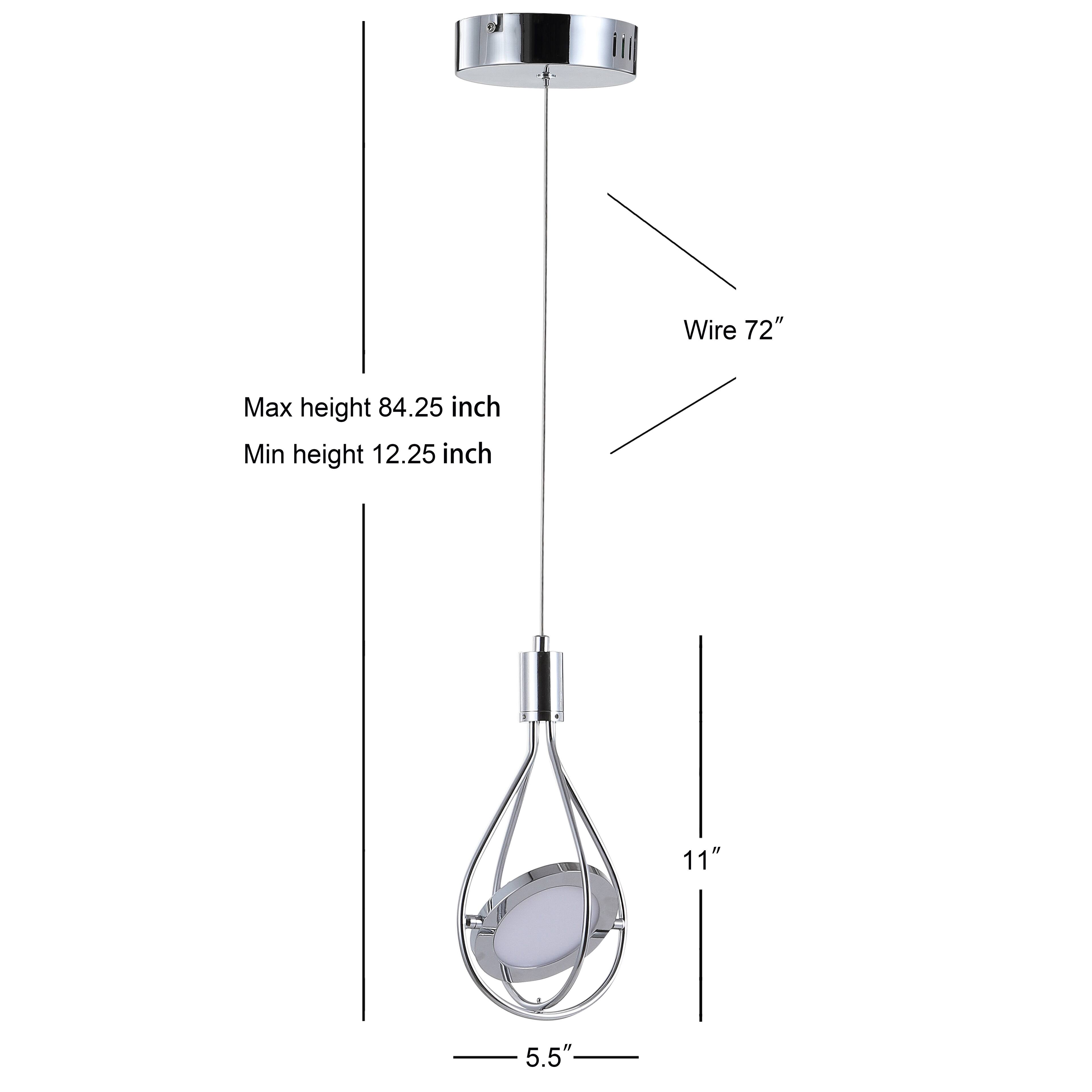 Wire 72"  
Max height 84.25 inch  
Min height 12.25 inch  
11"  
5.5"