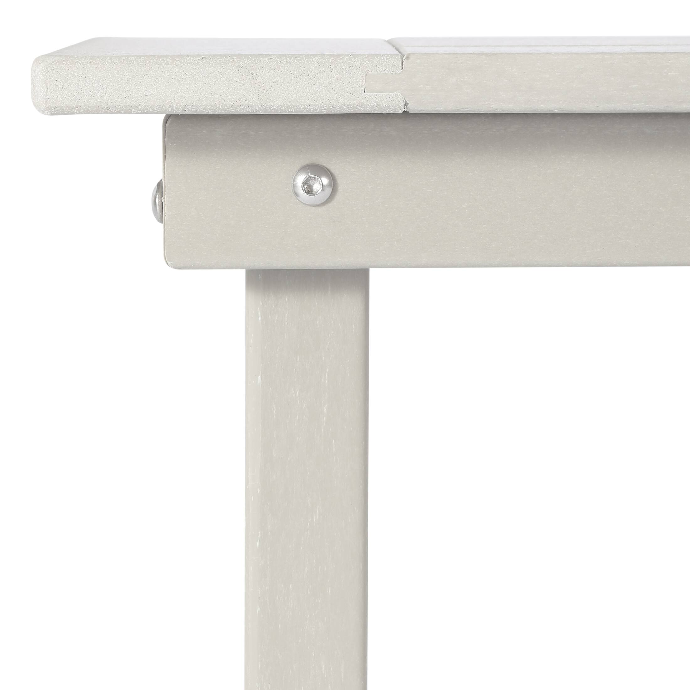 Alt View 1. WestinTrends - WestinTrends Malibu 65" Outdoor Patio Trestle Dining Bench - Sand.