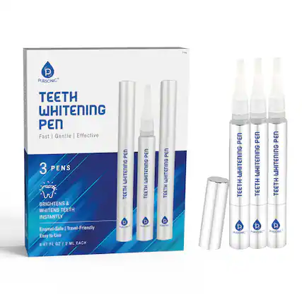 P PURSONIC TEETH WHITENING PEN Fast | Gentle | Effective PEN 3 PENS WHITENING TEETH BRIGHTENS & WHITENS TEETH INSTANTLY Enamel-Safe | Travel-Friendly Easy to Use 0.07 FL oz / 2 ML EACH PEN PURSONIC TEETH WHITENING TEETH P PURSONIC PEN PEN PEN WHITENING WHITENING WHITENING TEETH TEETH P P P PURSONIC PURSONIC PURSONIC