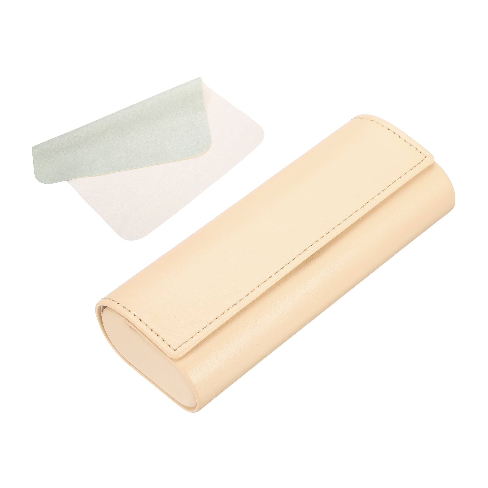 Unique Bargains - Hard Shell Eyeglasses Case Leather with Cloth Lightweight PU for Sunglasses - Beige price history on PriceWatchPro