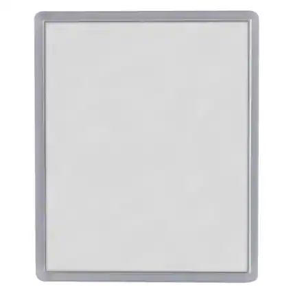 Front. Zadro - Fogless Wall Mounted Shower Mirror with 2X Magnification & Suction Cups - Clear.