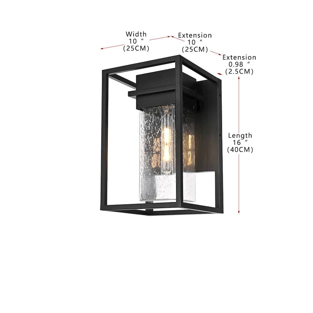 Elegant Lighting - Morse 10 Inch Outdoor Wall Sconce In - Black price history on PriceWatchPro
