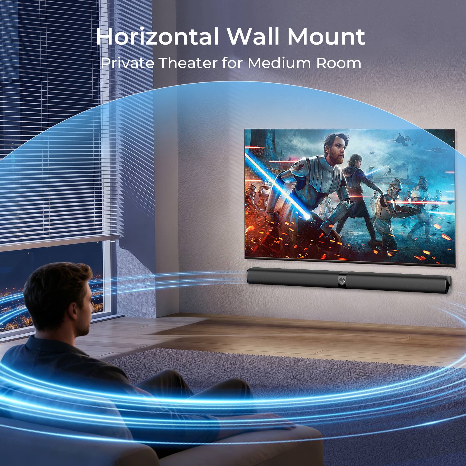 Horizontal Wall Mount  
Private Theater for Medium Room