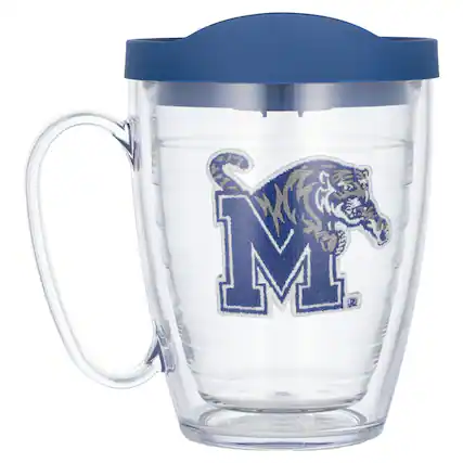 Front. Tervis - Memphis Tigers 16oz. Emblem Classic Mug - Multicolor.