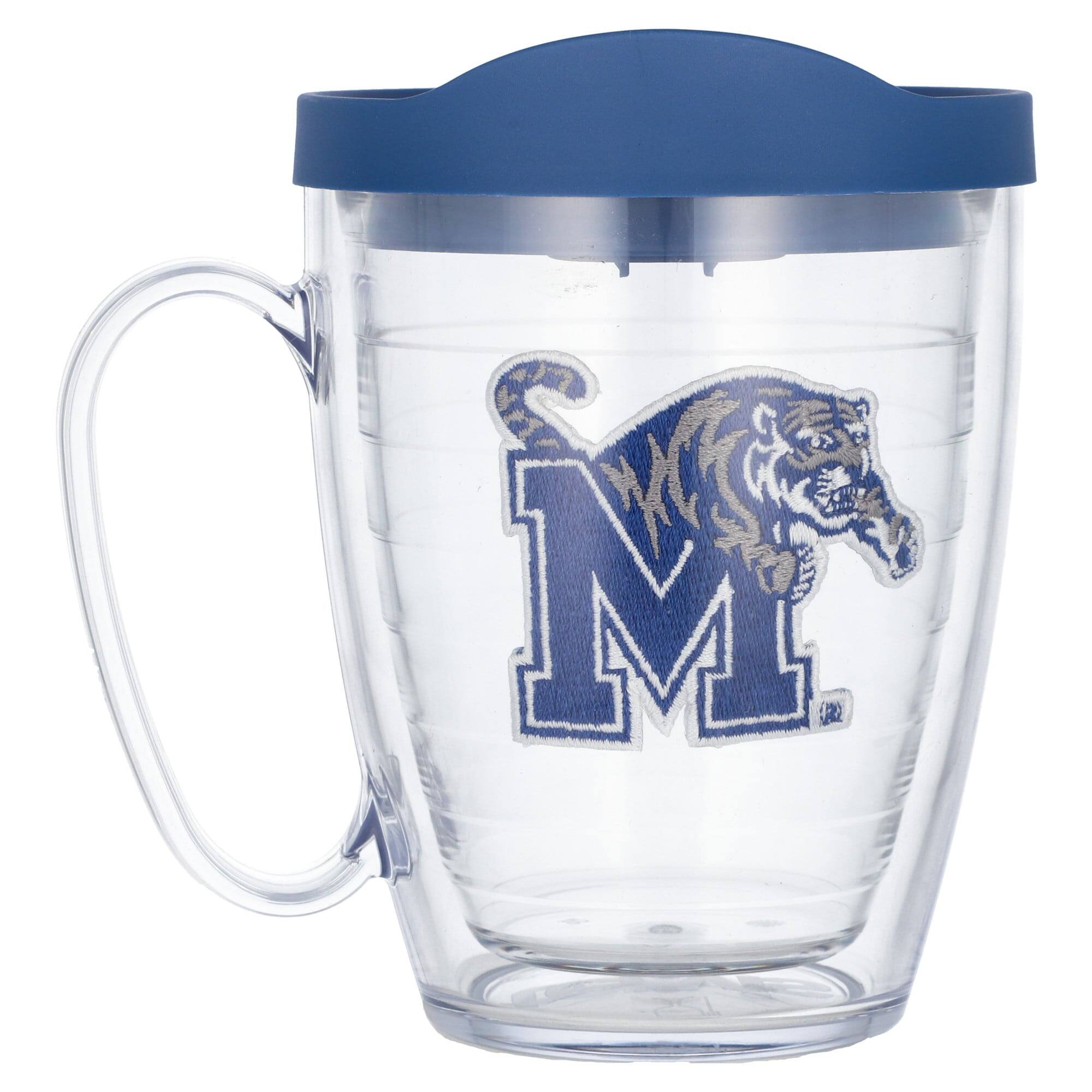Front. Tervis - Memphis Tigers 16oz. Emblem Classic Mug - Multicolor.