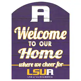 Jardine - LSUA Generals 16" x 22" Indoor/Outdoor Marquee Sign - Purple