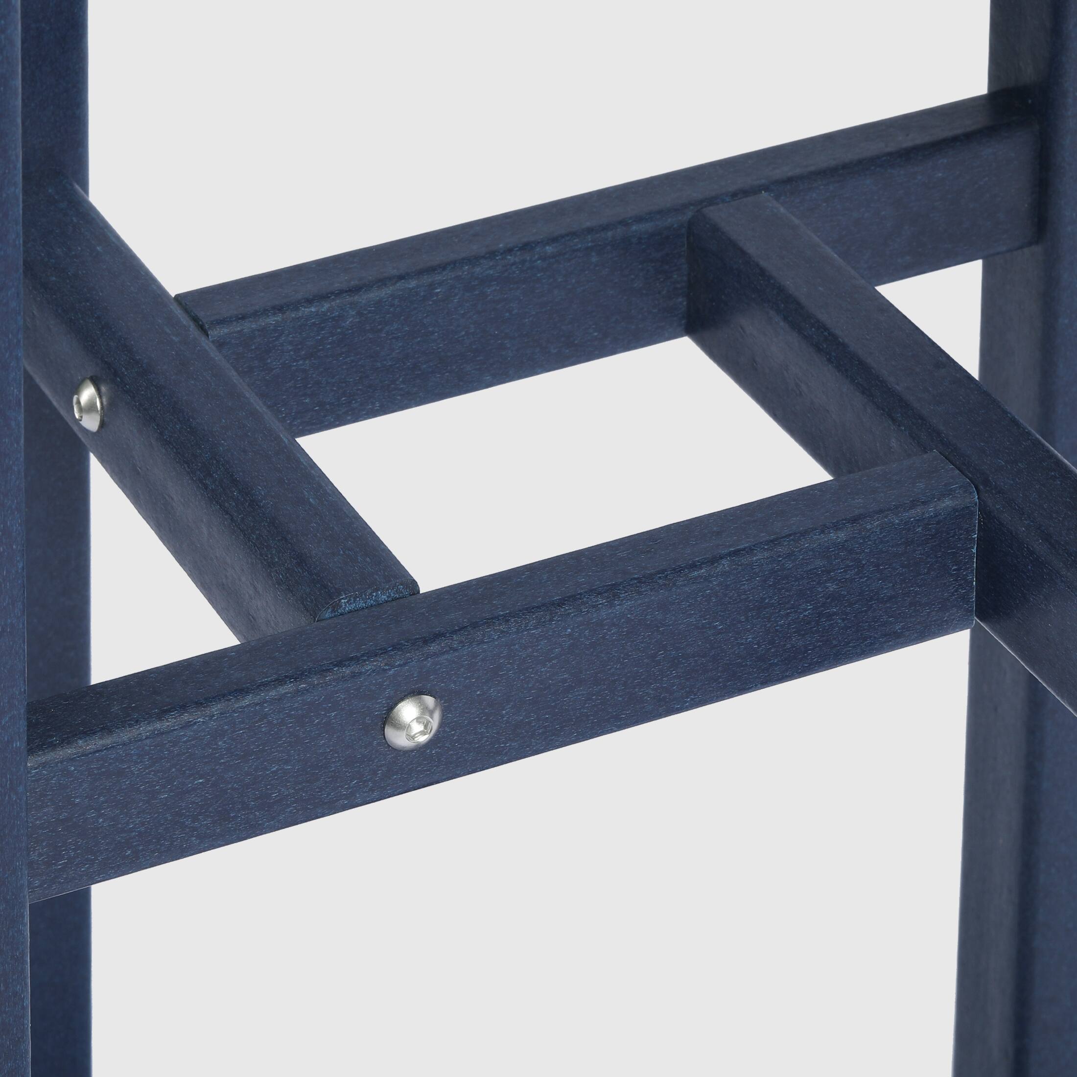 Alt View 2. WestinTrends - WestinTrends Malibu 37" Counter Height Round Outdoor Patio Bistro Bar Table - Navy Blue.