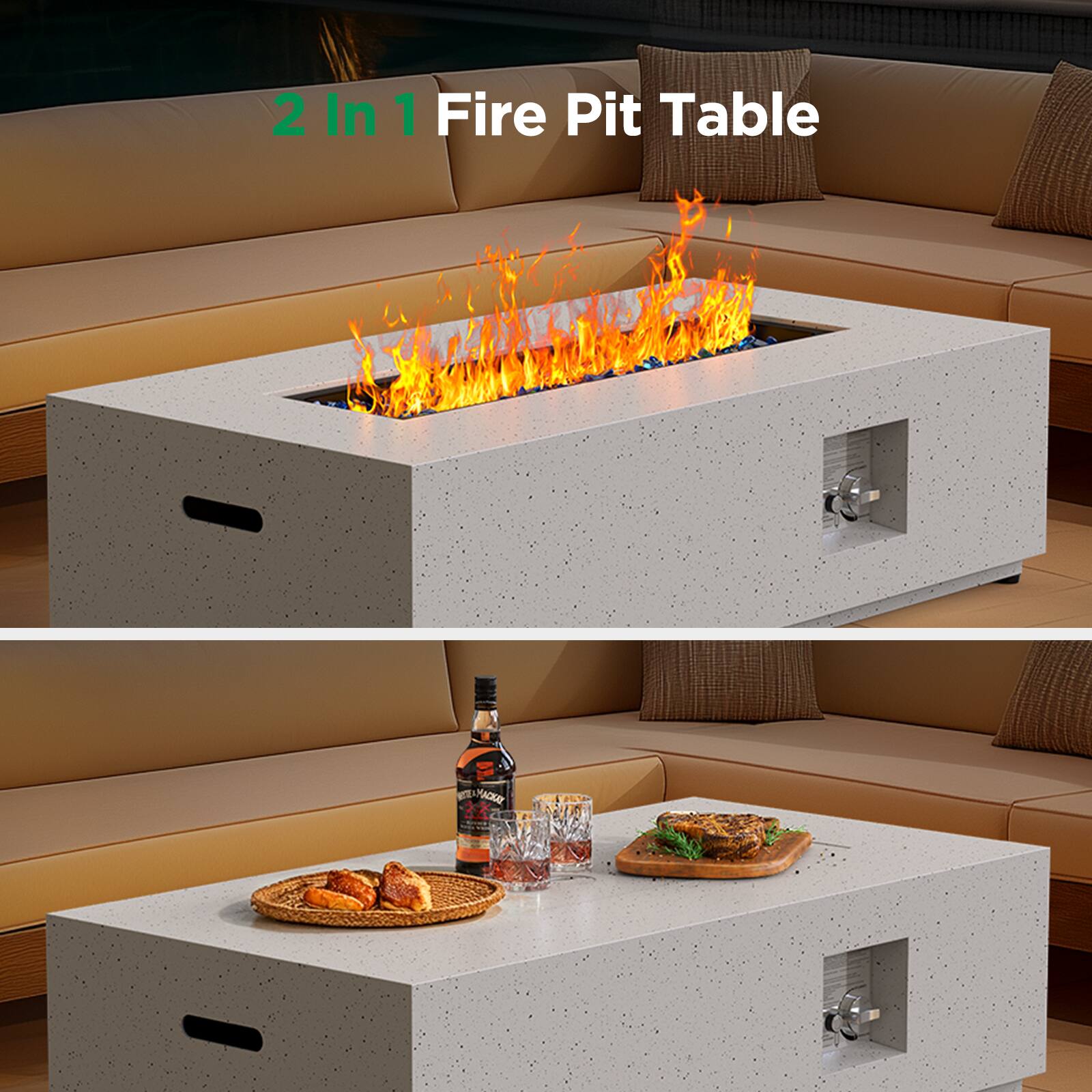 2 In 1 Fire Pit Table
