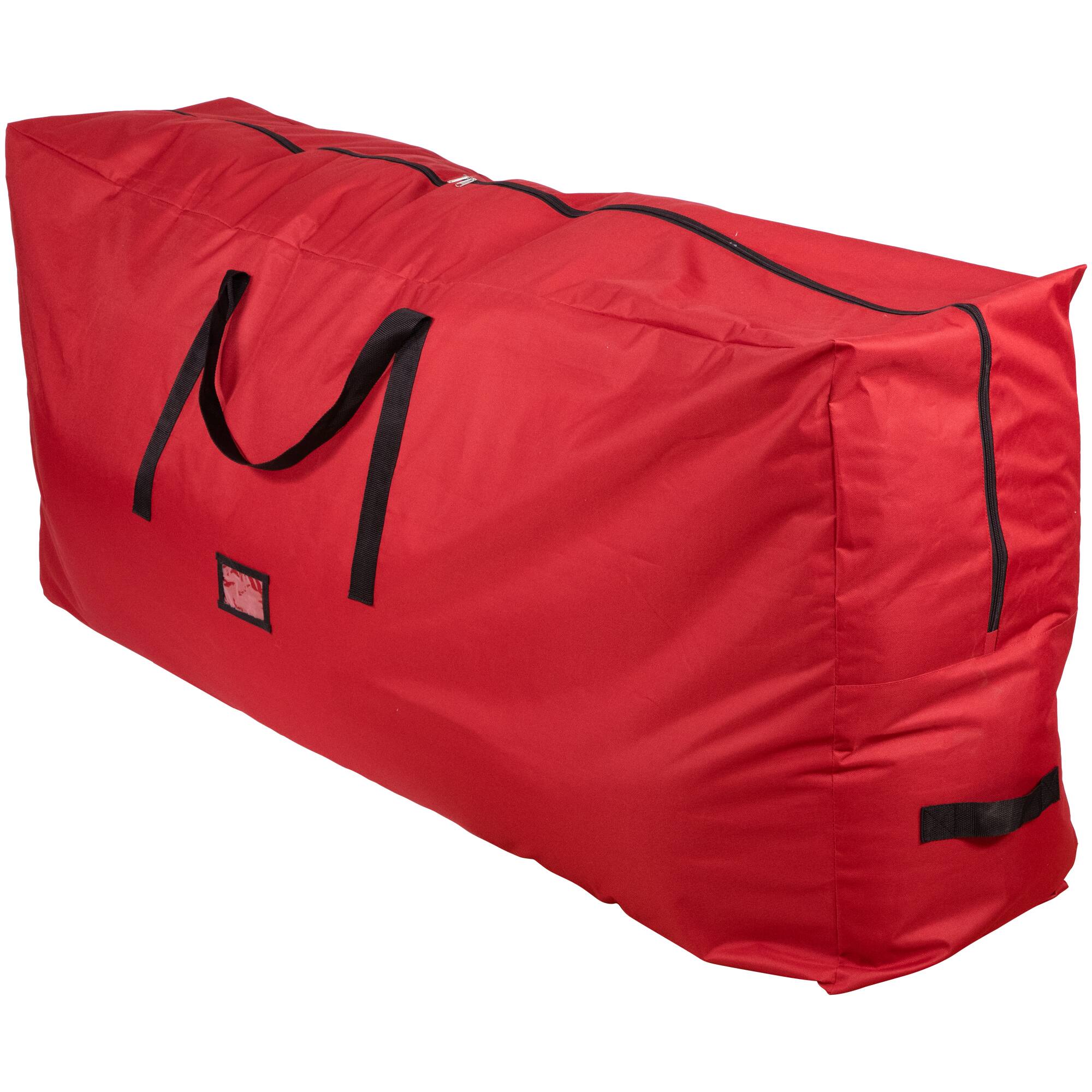 Alt View 4. Northlight - 65" Red and Black Artificial Christmas Tree Storage Bag - Red.