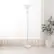 Alt View 11. Elegant Designs - 1 Light Torchiere Floor Lamp with Glass Shade - Marbleized White.
