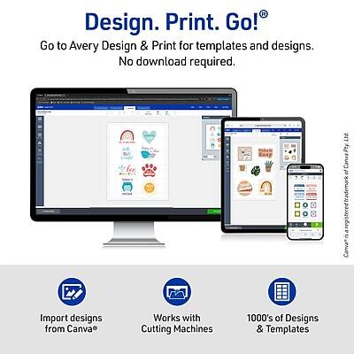 Design. Print. Go!®

Go to Avery Design & Print for templates and designs. No download required.

- Import designs from Canva®
- Works with Cutting Machines
- 1000's of Designs & Templates

hue PIT Pty Ltd
Canva® trademark registered