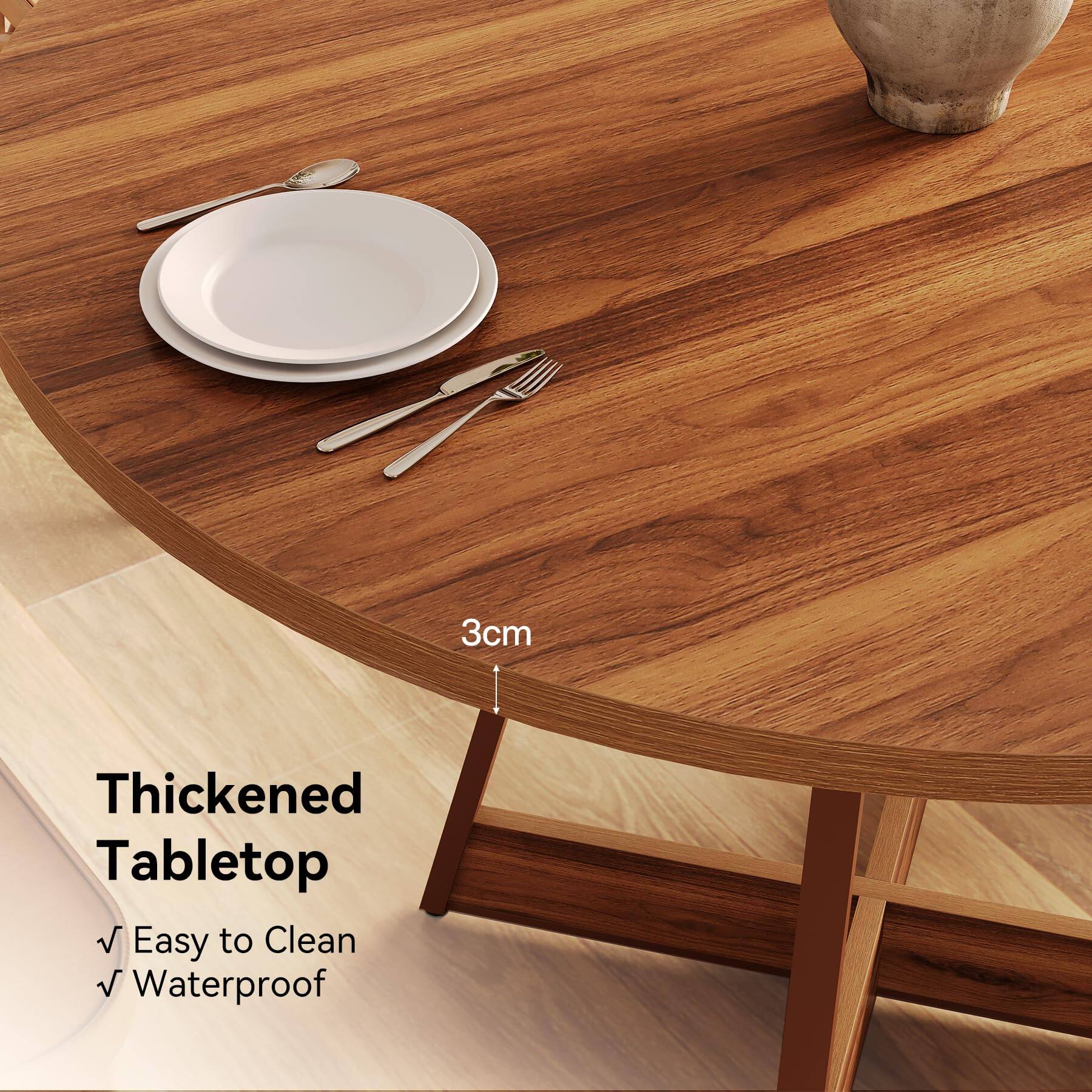 3cm  
Thickened Tabletop  
Easy to Clean  
Waterproof
