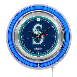 Holland Bar Stool Co. - Seattle Mariners Double-Walled Neon Clock - Multicolor
