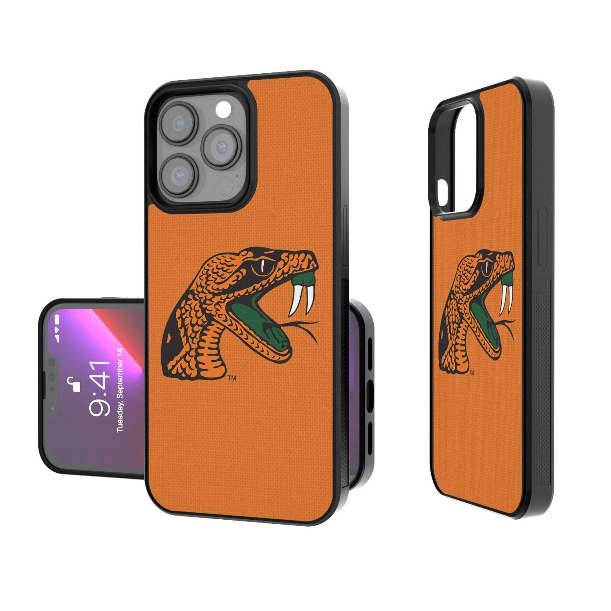 Keyscaper - NCAA - Florida A&M Rattlers iPhone Solid Design Bump Case - 16 Plus - Black price history on PriceWatchPro