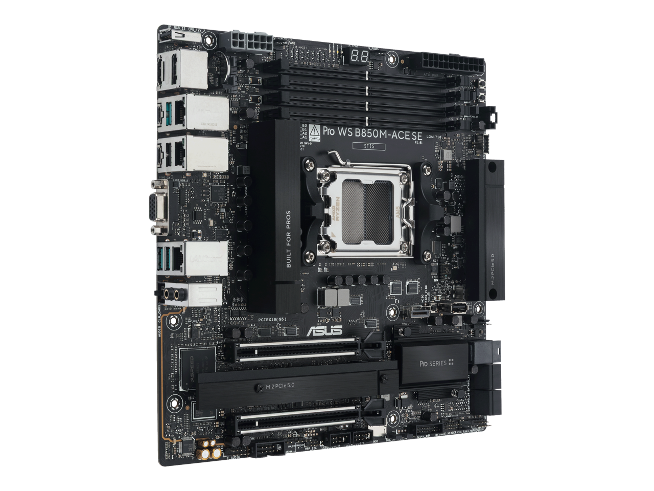 8.8 VO E BE .I A A1 . -L4 i Pro WS B850M-ACE SE LOALTUR - 3F15 NN ! AUBIC t W EI PROS APU NEZAM FOR BUILT a Du00 1303 BI M PCIEXICOS 4 iibvte ASUS M2PCle5.0 20 Pro SERIES S.0 MJPCIe50