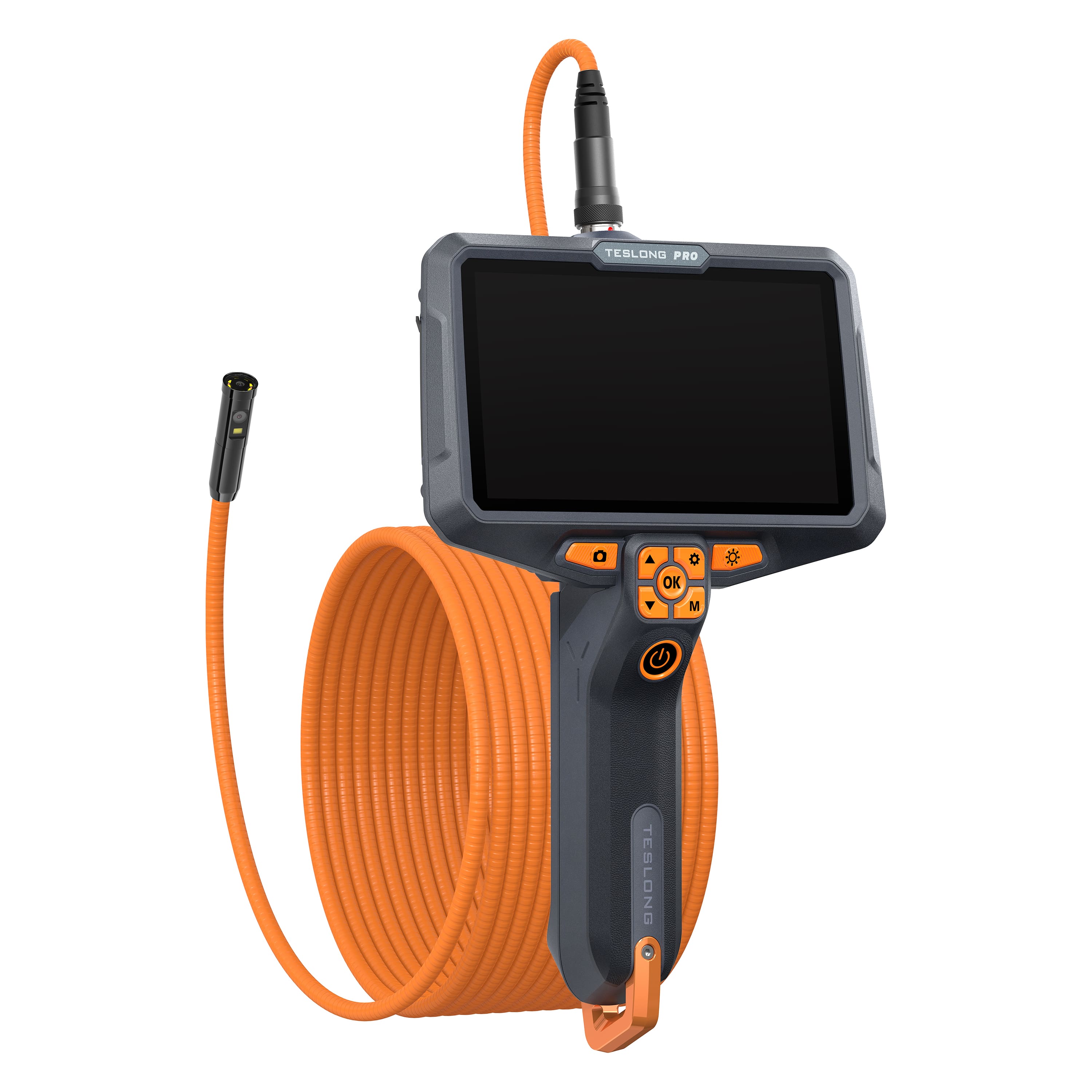 "Teslong - T6 Pro - 7.9mm (0.31"") Triple Lens Inspection Camera 6.2ft (2M) w/ 6inch Screen - Black / Dark Grey / Orange" price history on PriceWatchPro
