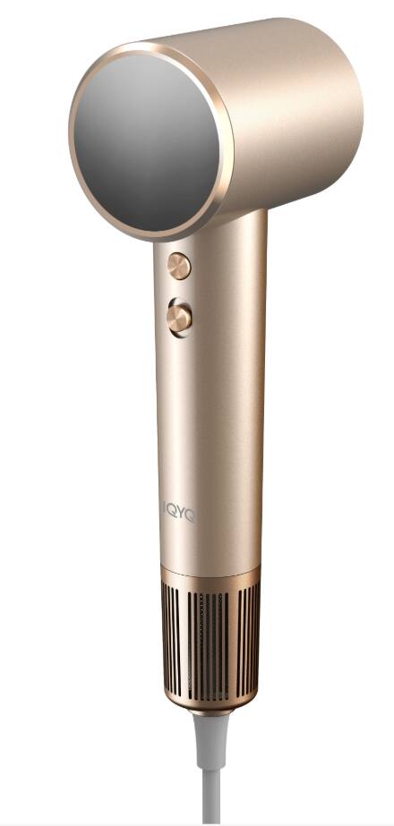 Front. Teendow - Teendow 1400W High-Speed Hair Dryer with 150,000 RPM Brushless Motor, 500M Negative Ions, Blow Dryer with Diffuser - Rose Gold.