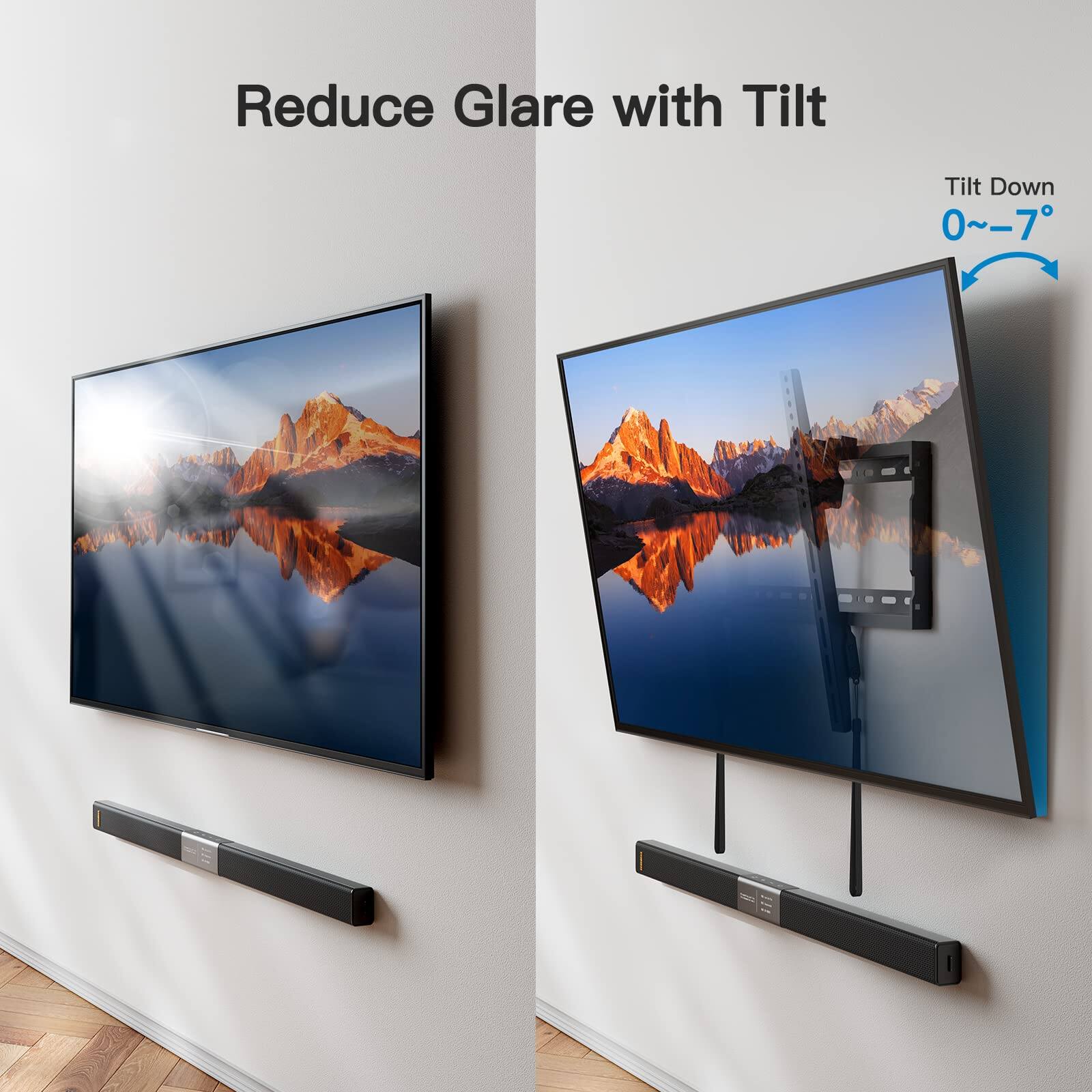 Reduce Glare with Tilt

Tilt Down 0°~–7°