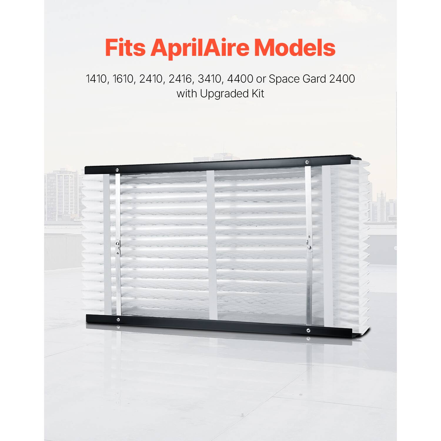 Fits AprilAire Models

1410, 1610, 2410, 2416, 3410, 4400 or Space Gard 2400 with Upgraded Kit