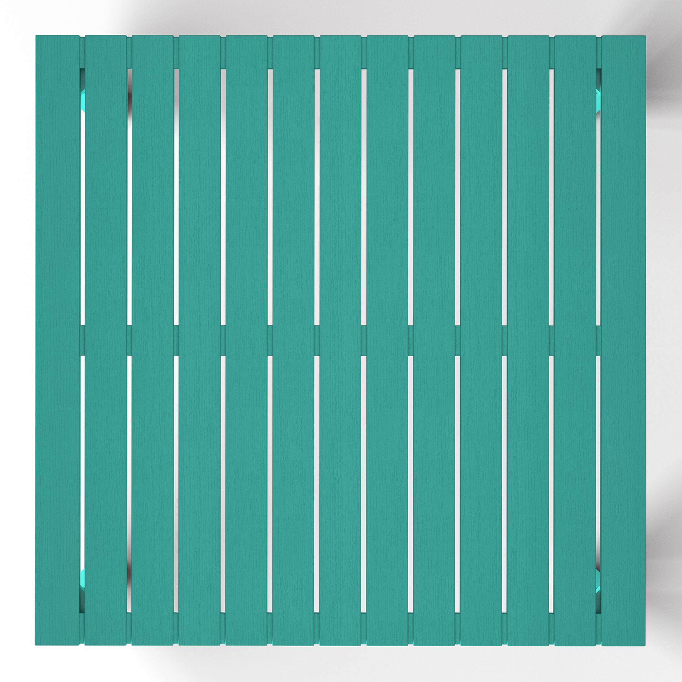 Alt View 2. WestinTrends - WestinTrends Playa 31.5" Iron Metal Frame Outdoor Square Patio Dining Table - Turquoise.