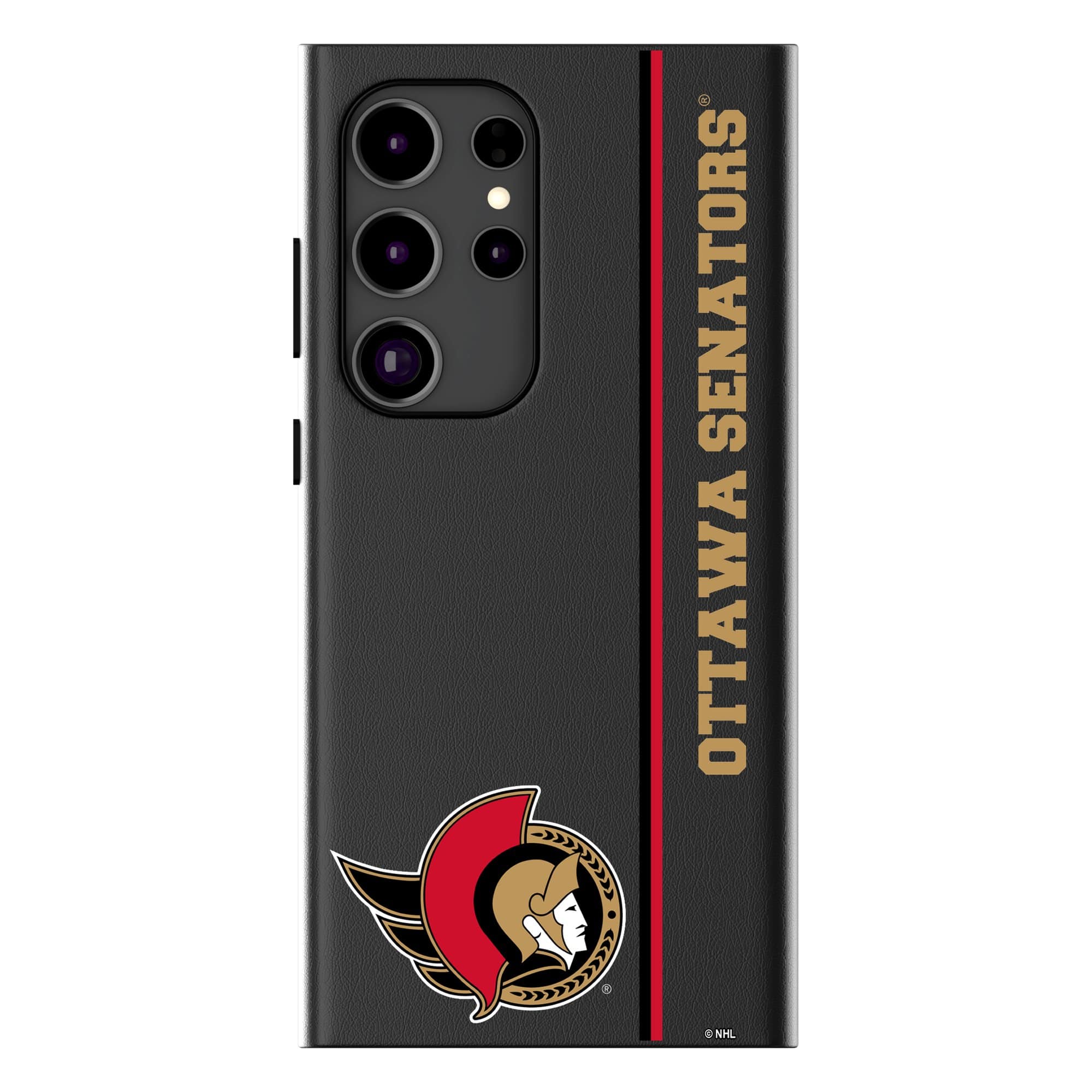 Keyscaper - NHL - Ottawa Senators Galaxy Magnetic Bump Case - S24 - Black
