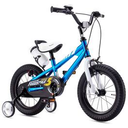 RoyalBaby - Freestyle Outdoor Kid's Bicycle with Training Wheels, 16 Inch - Blue
