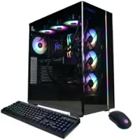 CyberPowerPC - Gaming Desktop - AMD Ryzen 9 9900X3D - NVIDIA GeForce RTX 5070 12GB - 32GB DDR5 - 2TB PCIe 4.0 SSD - Black - Front_Zoom