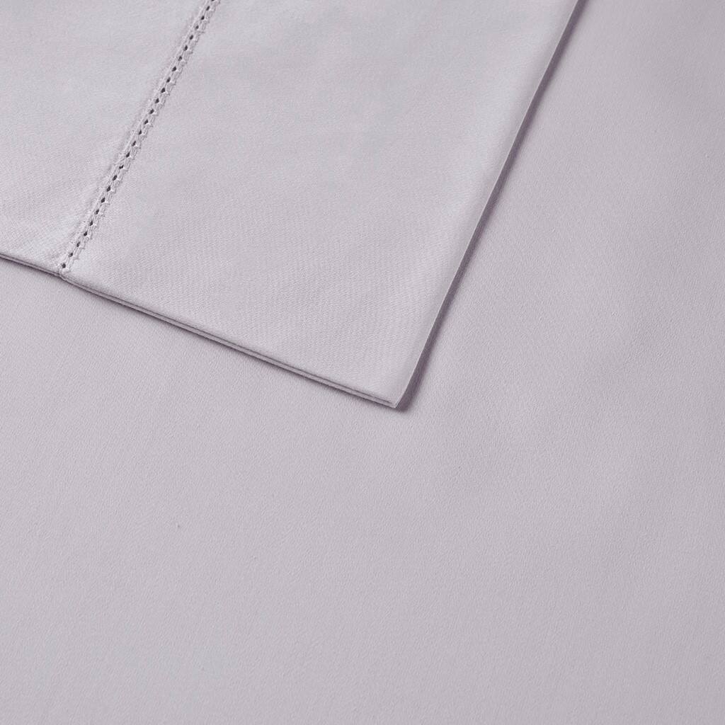 Alt View 5. Gracie Mills - Gracie Mills Evangeline 500TC Deep Pocket Sateen Weave Egyptian Cotton Sheet Set - Lilac.