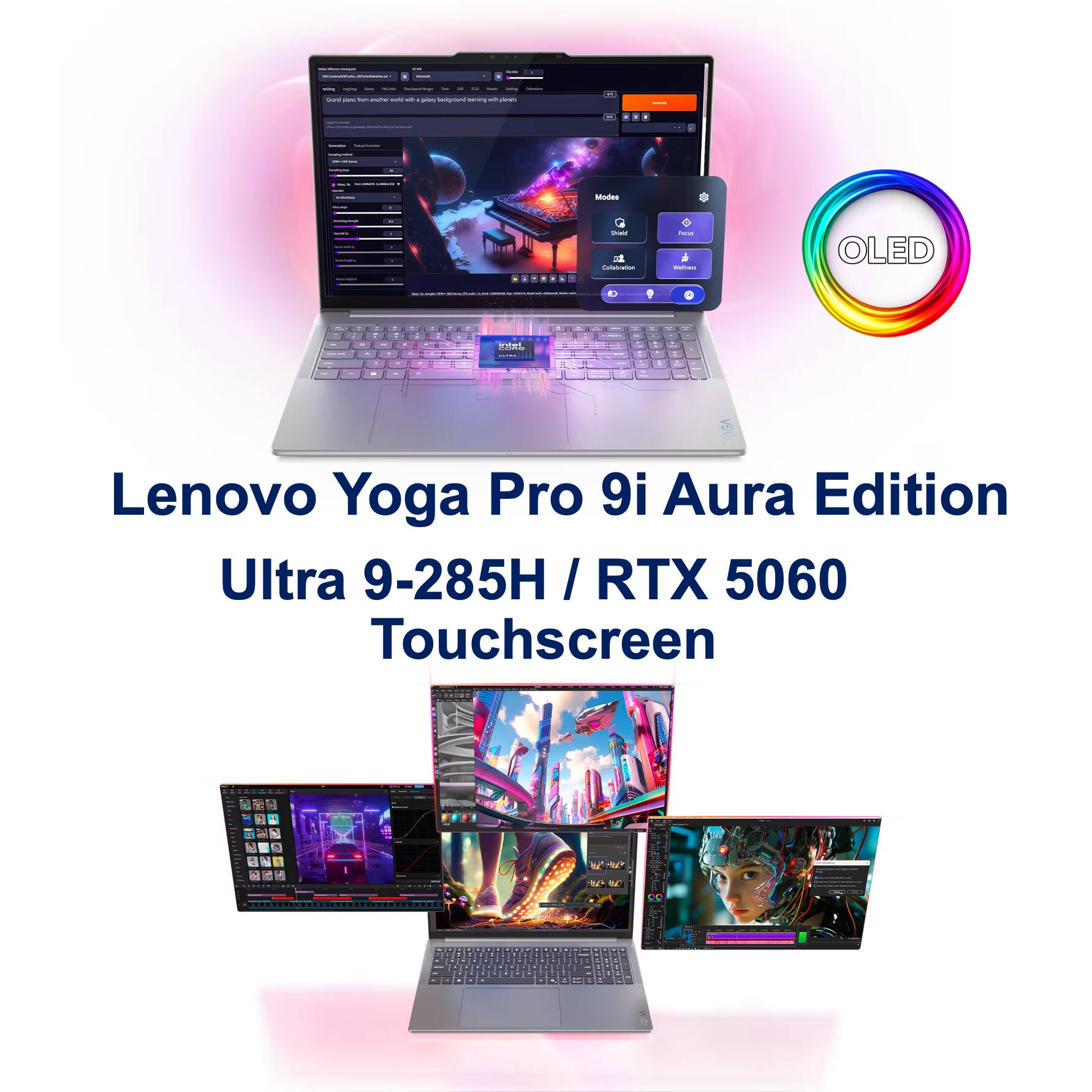 Lenovo Yoga Pro 9i Aura Edition Ultra 9-285H / RTX 5060 Touchscreen
