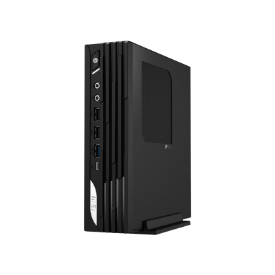 Angle. MSI - MSI PRO DP21 14M PRO DP21 14M-1068US Desktop Computer - Intel Core i7 14th Gen i7-14700 - 16 GB - 1 TB SSD - Small Form - Black.