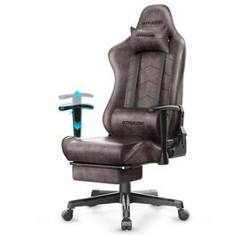 GTPlayer - Gaming Chair Racing Style Computer Chair Stylish High Back Chair - Brown