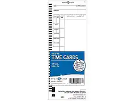 Pyramid Time Systems - Cards for 4000/4000HD/5000+/5000+HD Time Clocks, 100/Pack - White