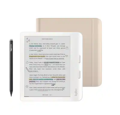 Kobo Libra Colour eReader (White) with and Stylus 2Gen Bundle 2024 Kobo Libra Colour eReader (White) with and Stylus 2Gen Bundle 2024