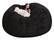 Front. PO3TICJUNKI3 - Bean Bag Big Huge Giant Chair For Adults no Filler Comfy Fluffy Round Beanbag Lazy Sofa Cover Machine Washa - Black1.
