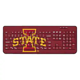 Keyscaper - Iowa State Cyclones Solid Design Wireless Keyboard - Multicolor